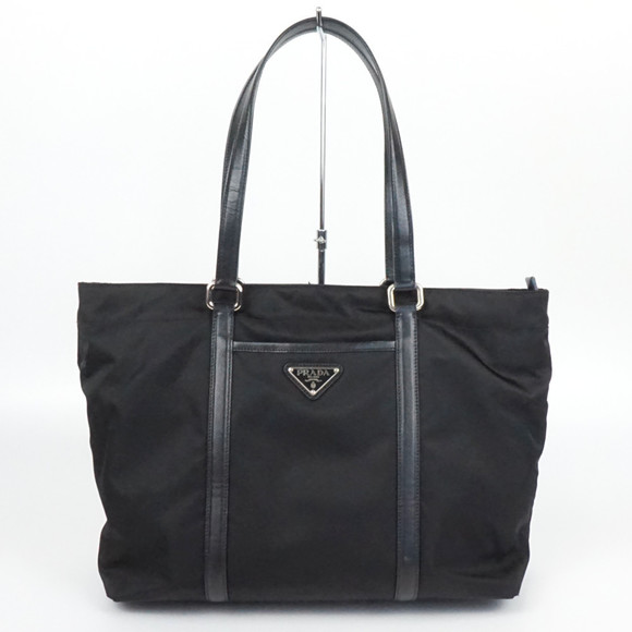 Prada Shoulder Bag Business Bag Tote Nylon Black - Picture 1 of 8